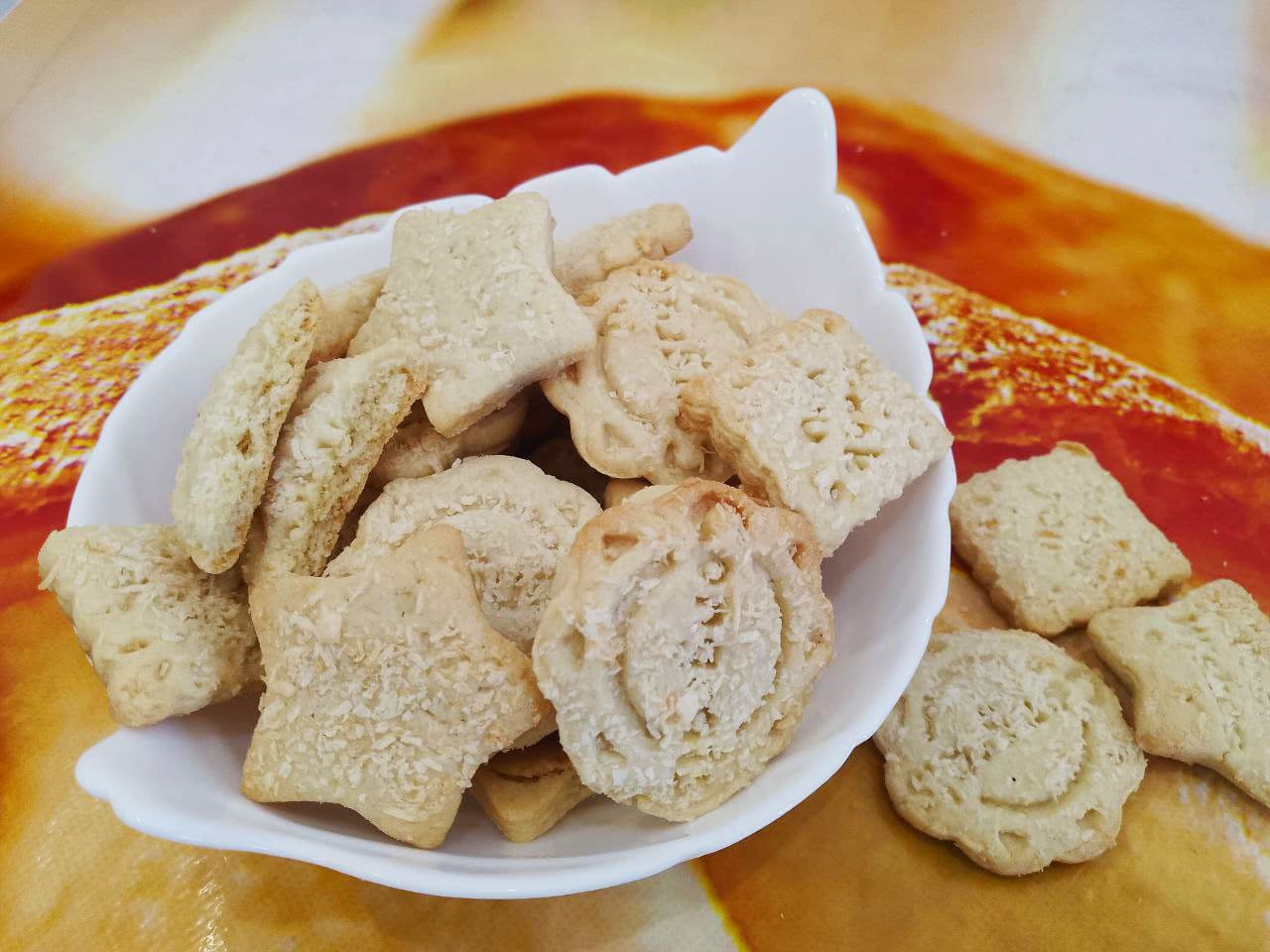 Домашнее печенье с кокосовой стружкой, песочное и рассыпчатое
