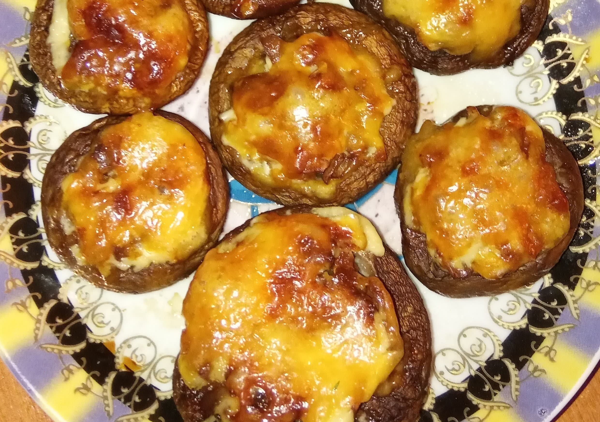 Грибы запеченные с сыром