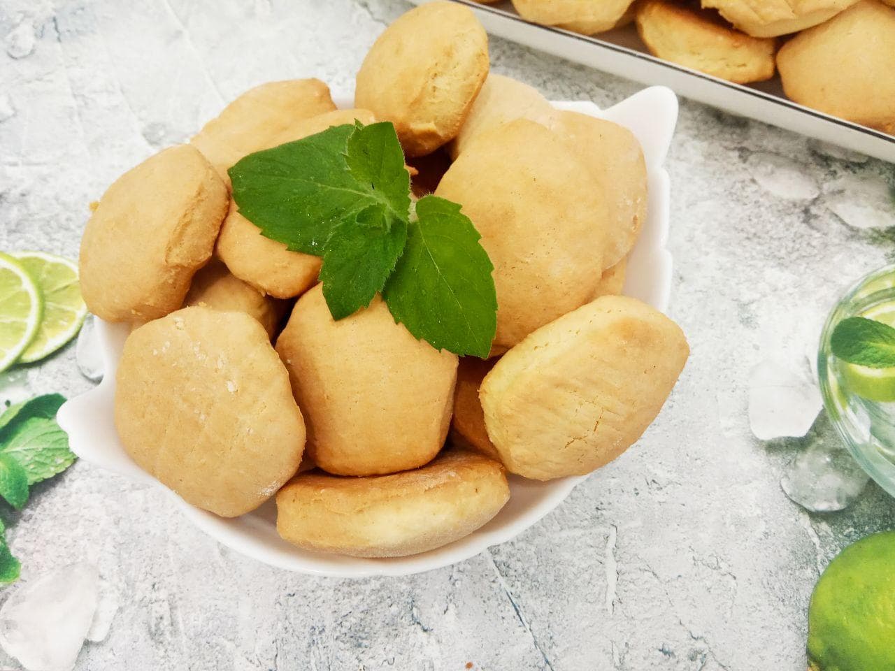 Домашнее печенье с крахмалом, рассыпчатое и песочное