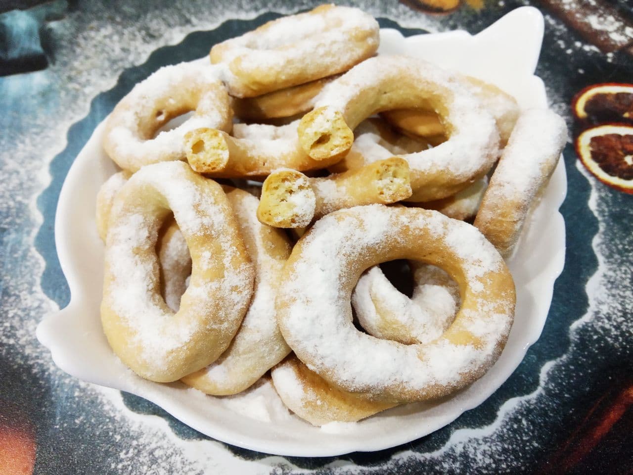 Печенье колечки, песочное и рассыпчатое