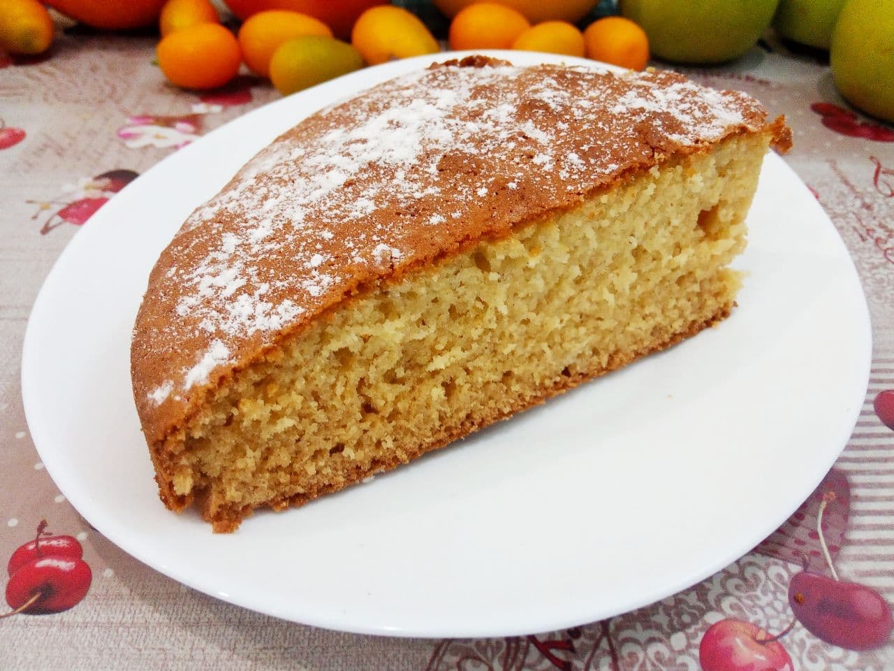 Манный пирог на молоке, просто и вкусно