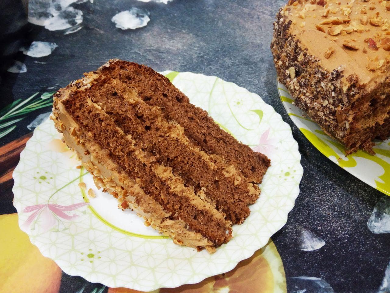 Шоколадный торт с шоколадно сливочным кремом