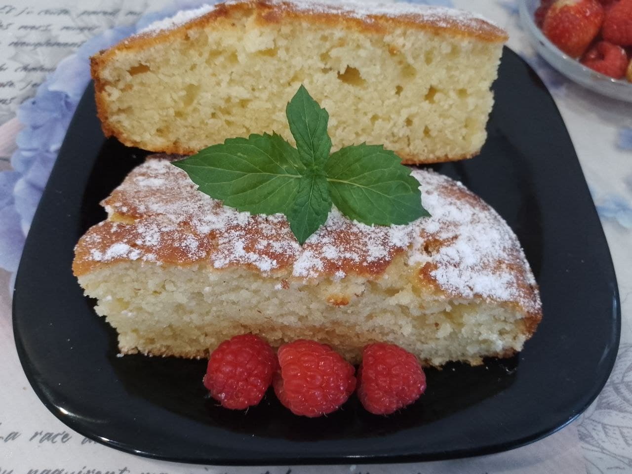 Манный пирог или манник на сметане, просто и вкусно