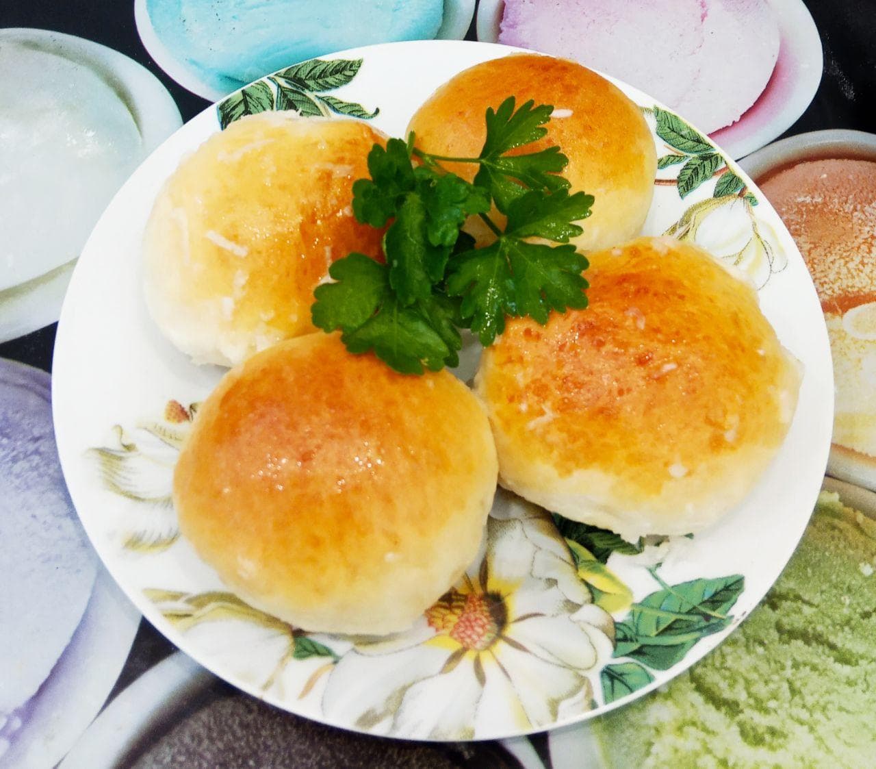 Пампушки с чесноком к борщу