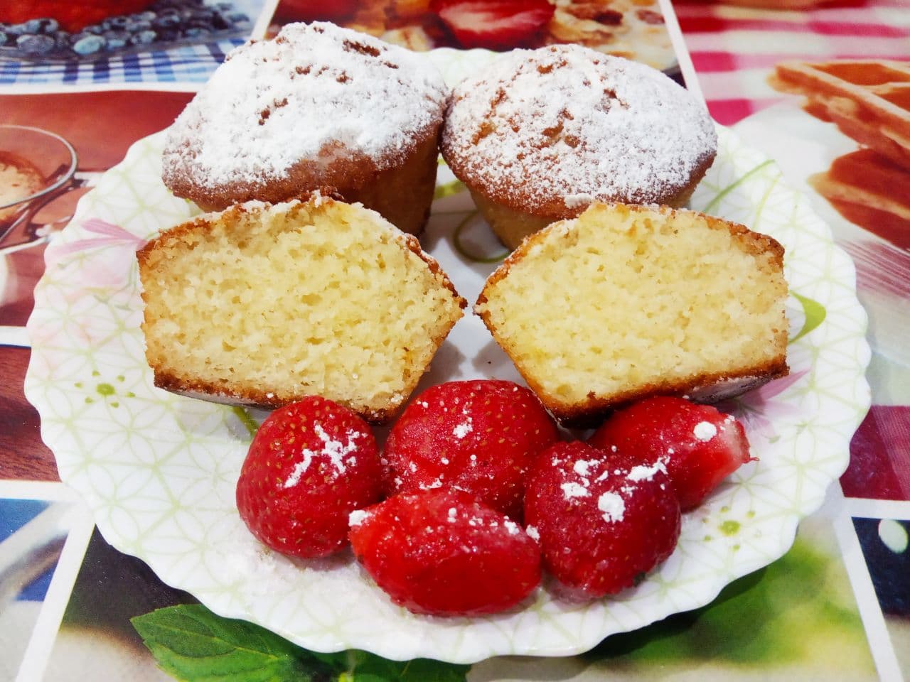 Кексы из манной крупы, на йогурте, воздушные и ароматные
