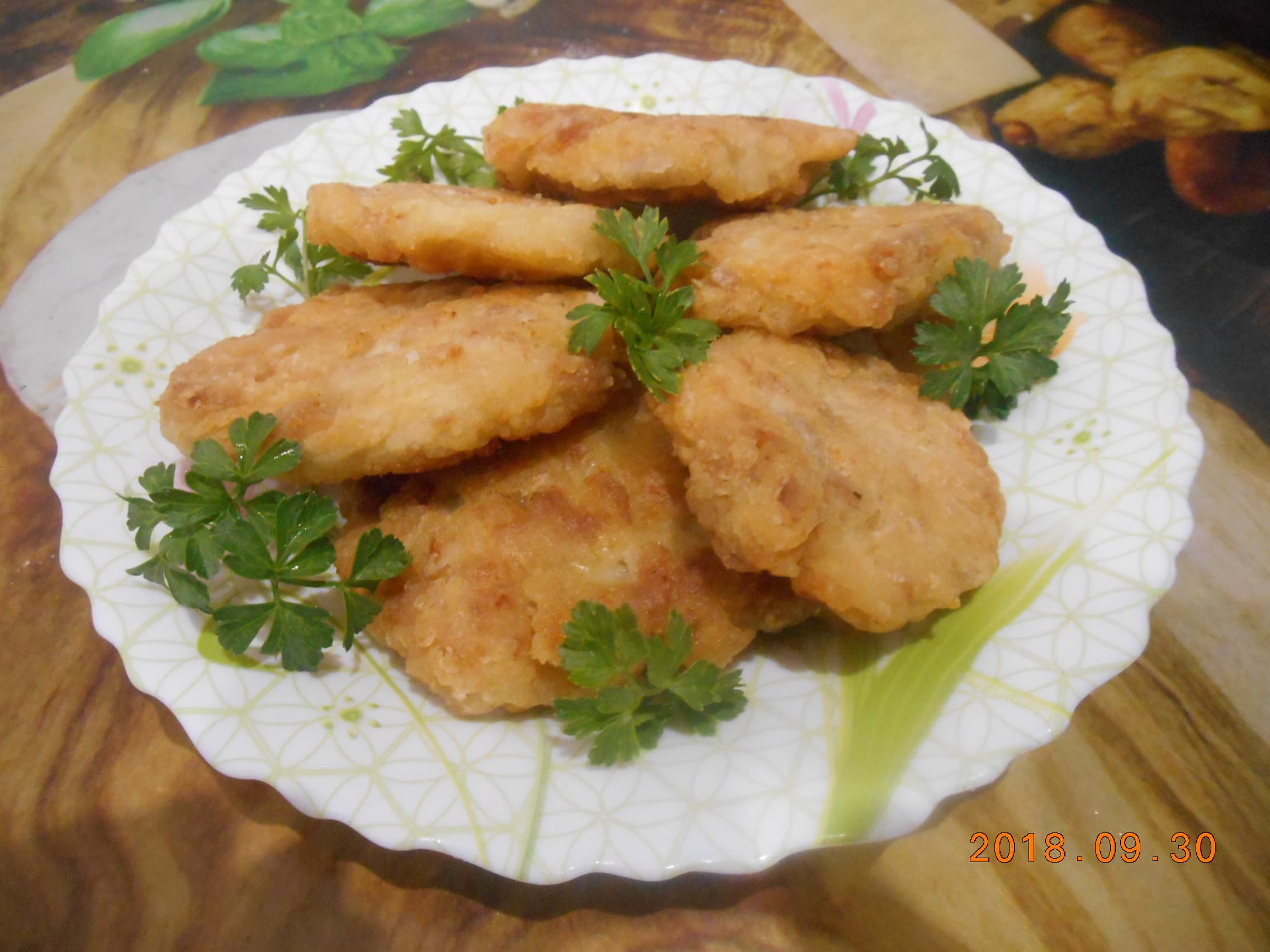Куриные оладьи