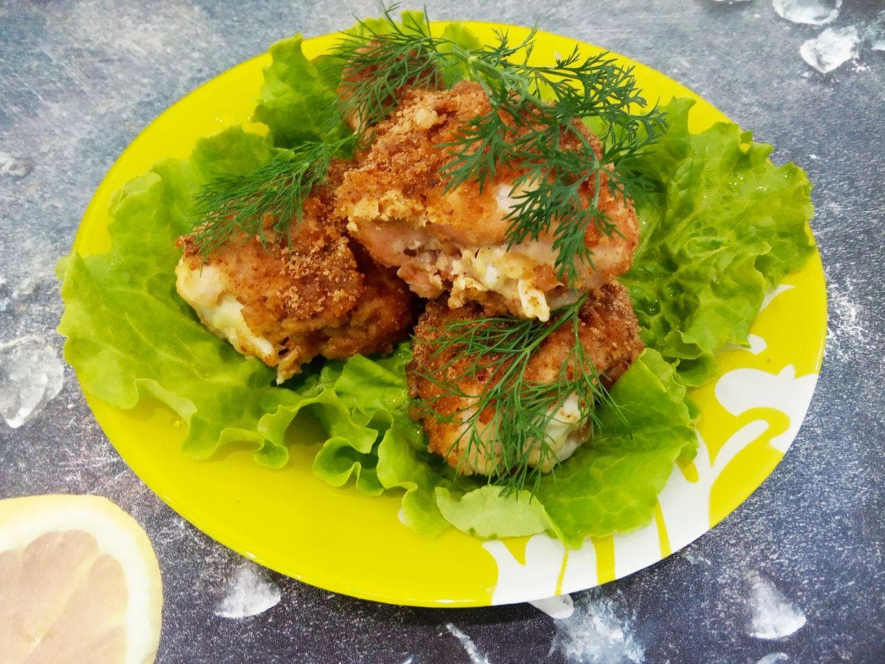 Куриные голени в кляре и сухарях в духовке
