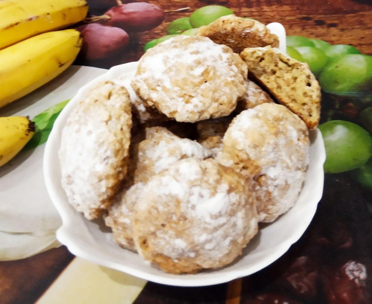 Банановое печенье