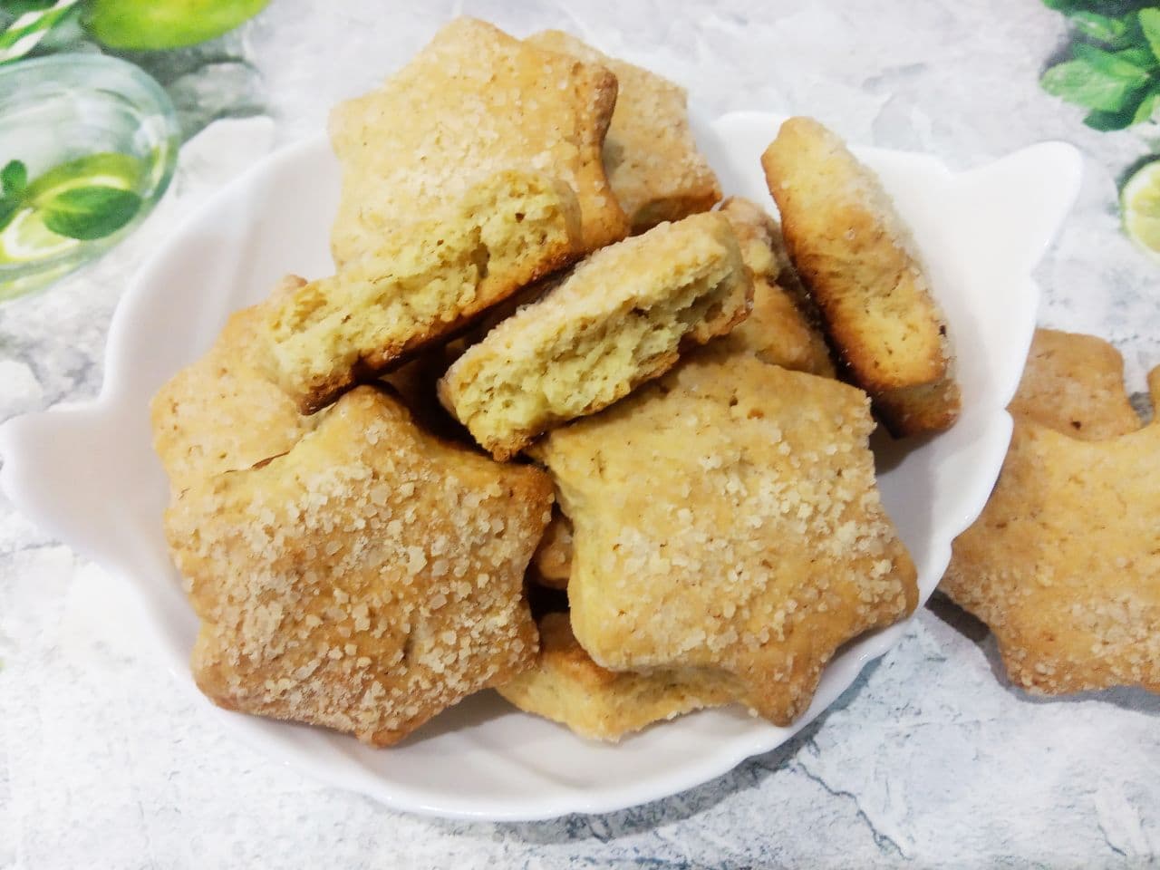 Простой рецепт песочного домашнего печенья, просто и вкусно