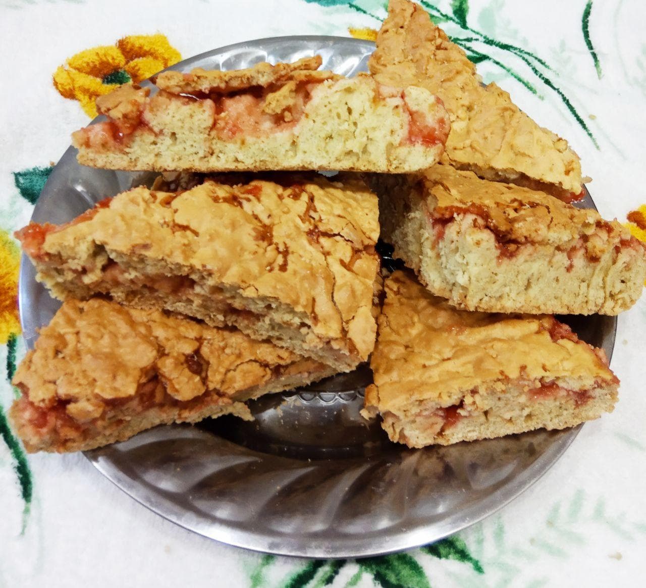 Песочный пирог с джемом, просто и вкусно
