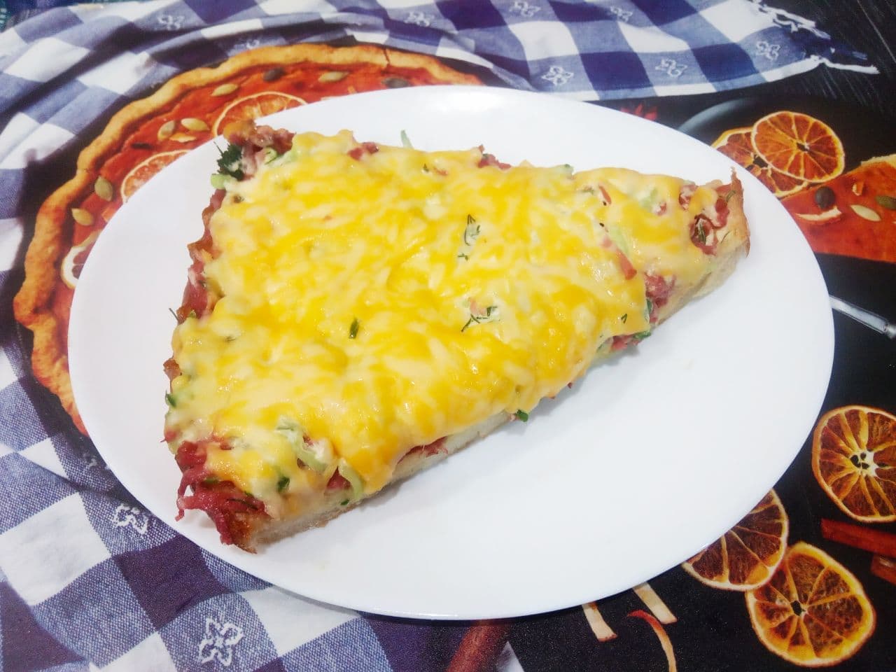 Ленивая пицца из армянского хлеба "Матнакаш", быстро и вкусно