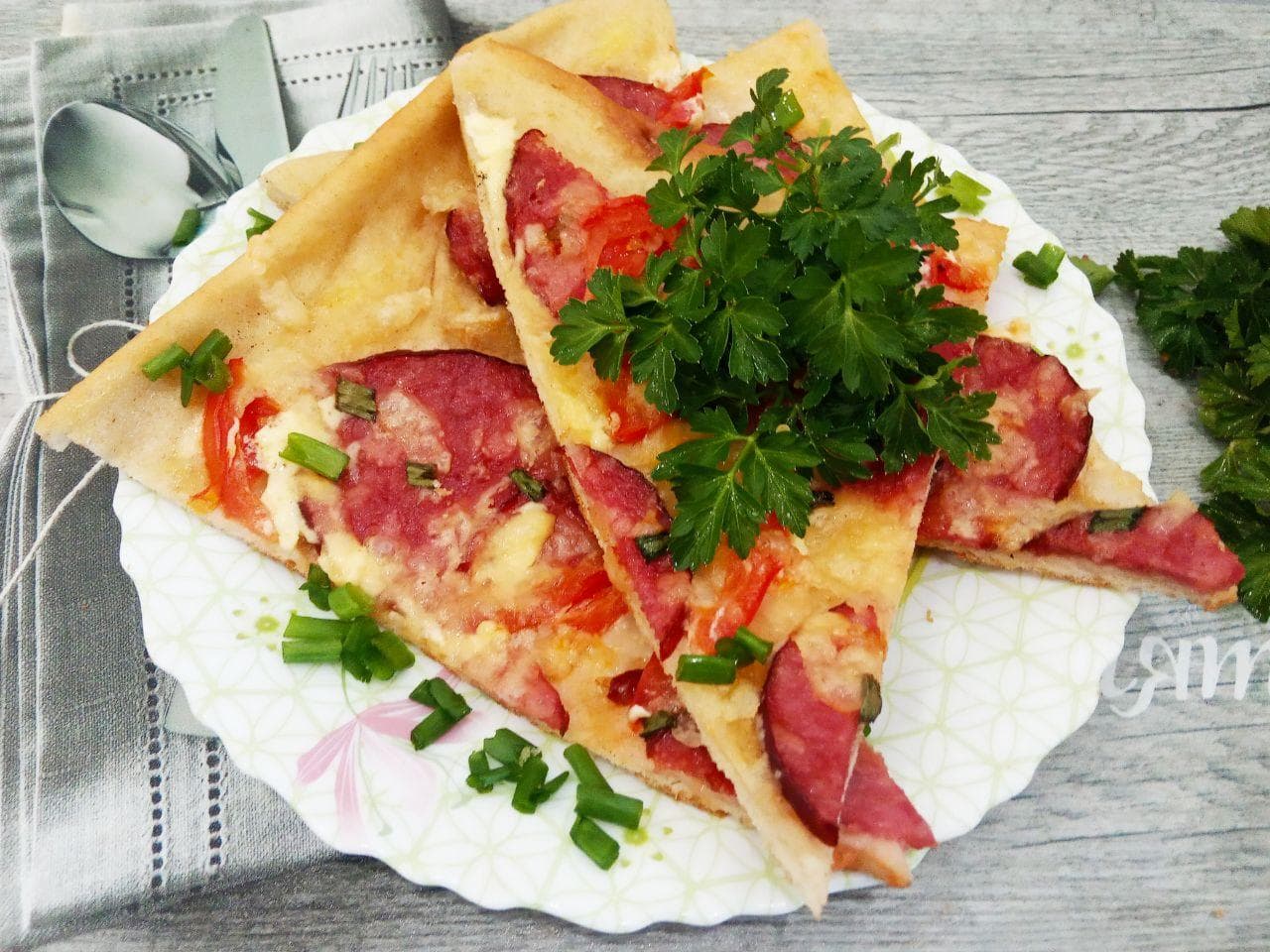 Пицца домашняя, просто, быстро и вкусно