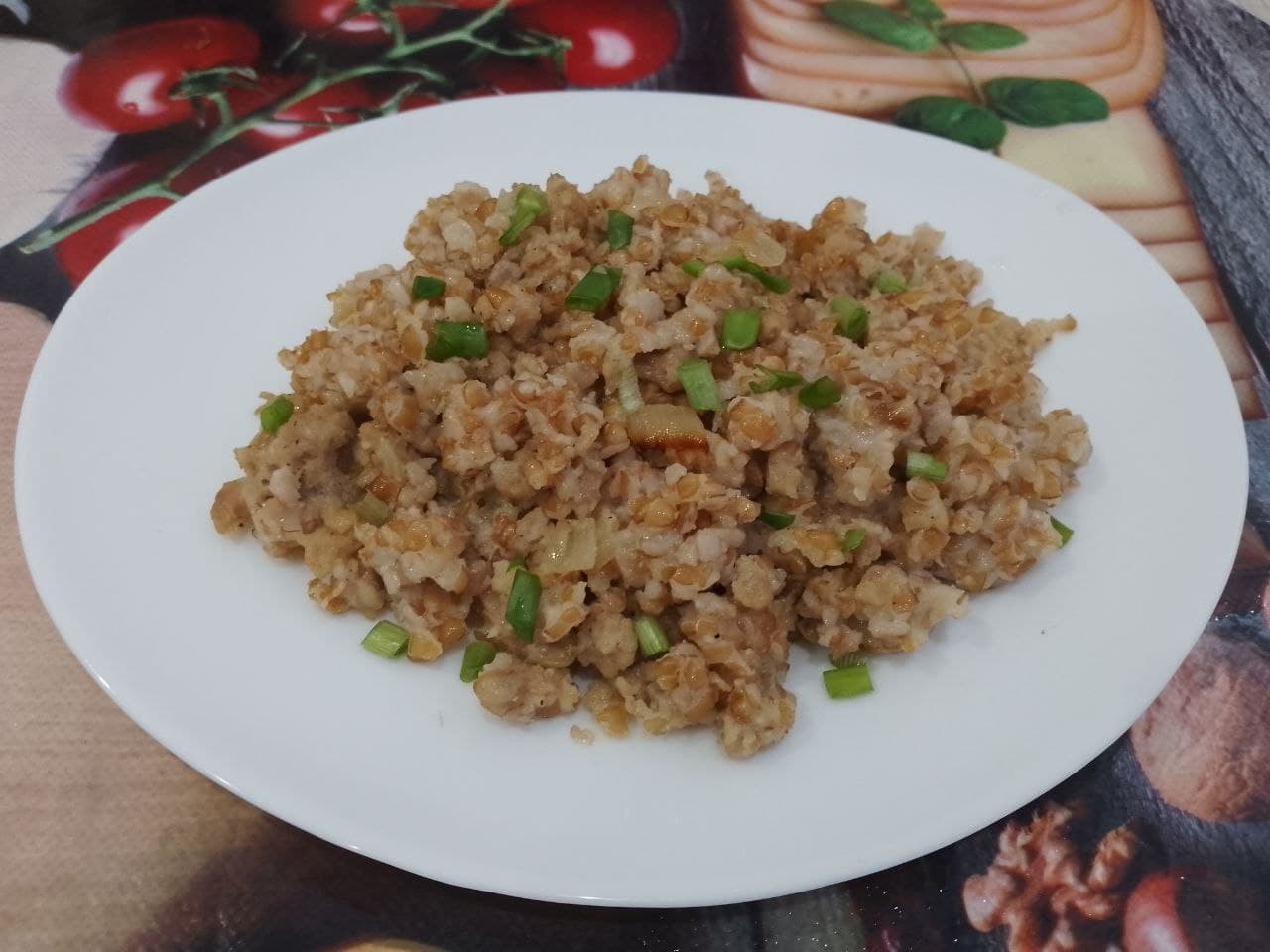 Пшеничная каша с мясом, просто и вкусно