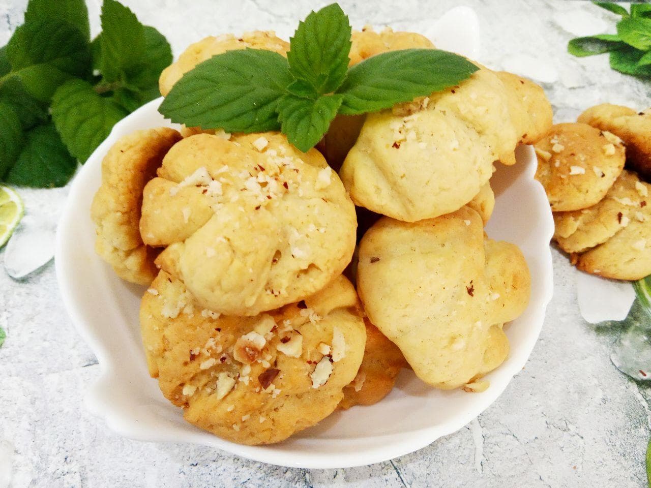 Рецепт печенья на растительном масле с ореховой крошкой