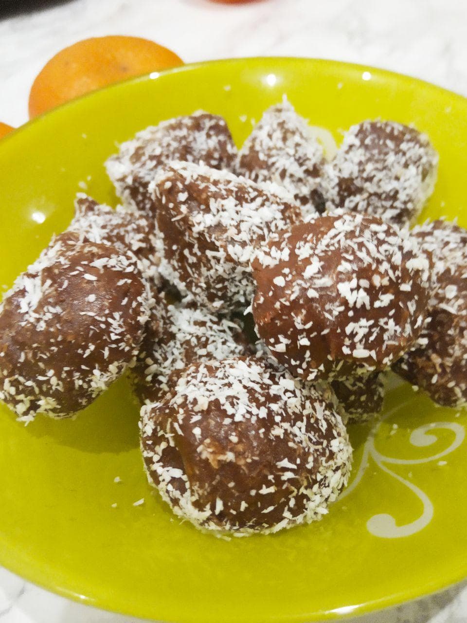 Домашние конфеты с кокосовой стружкой