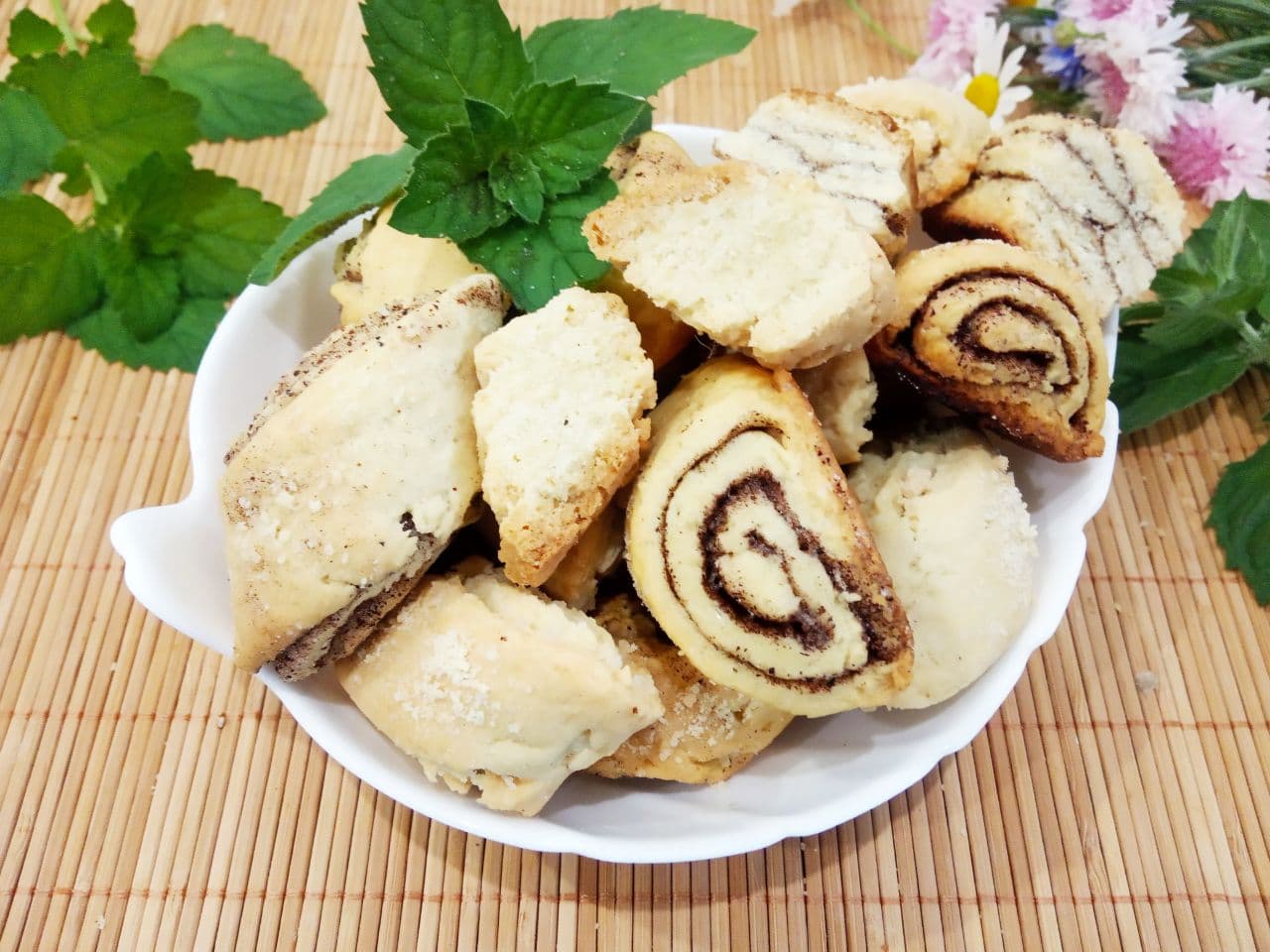 Печенье с корицей и мучной крошкой, песочное и рассыпчатое
