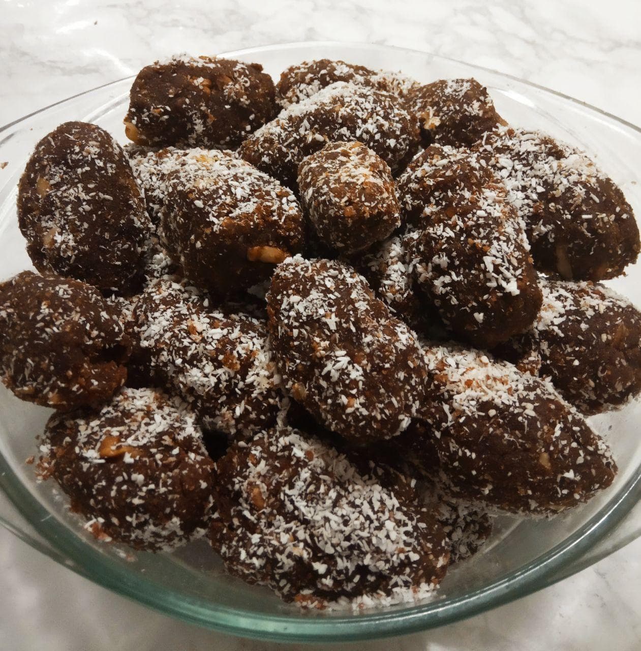 Пирожные "Картошка с кокосовой стружкой"