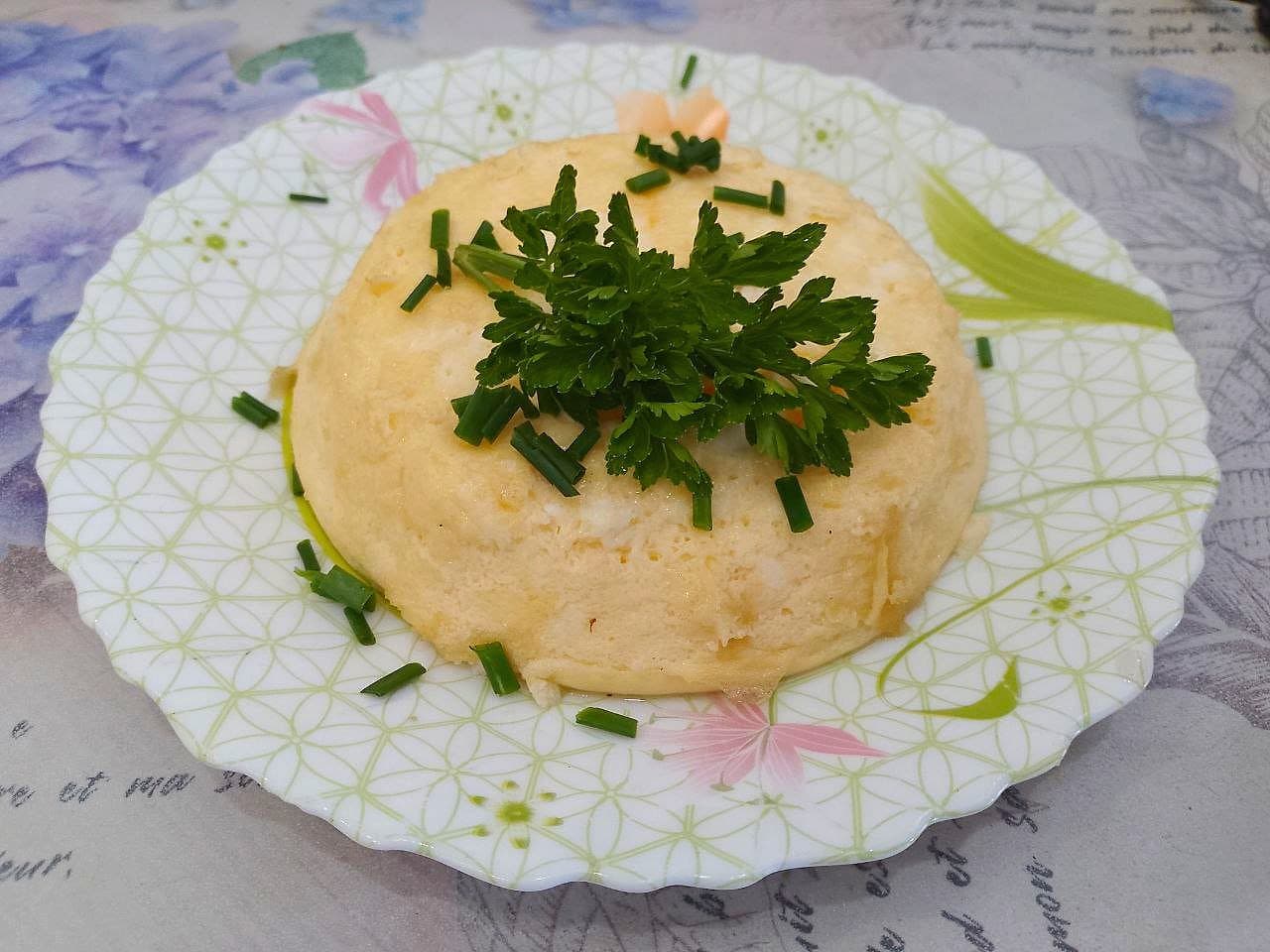 Омлет из яиц, на водяной бане