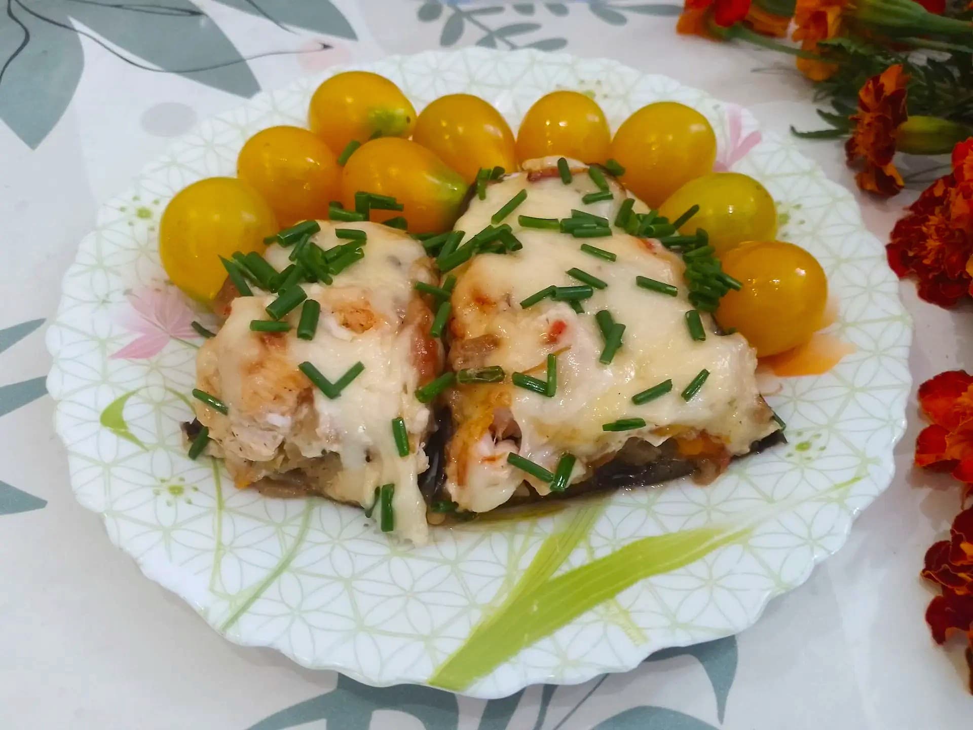 Баклажаны с начинкой запеченные в духовке