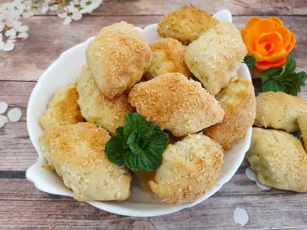 Простой рецепт печенья с кокосовой стружкой, без яиц