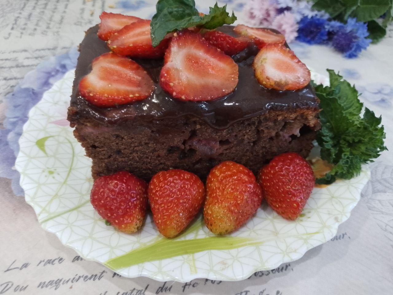 Chkoladniypirog S Klybnikoy 19