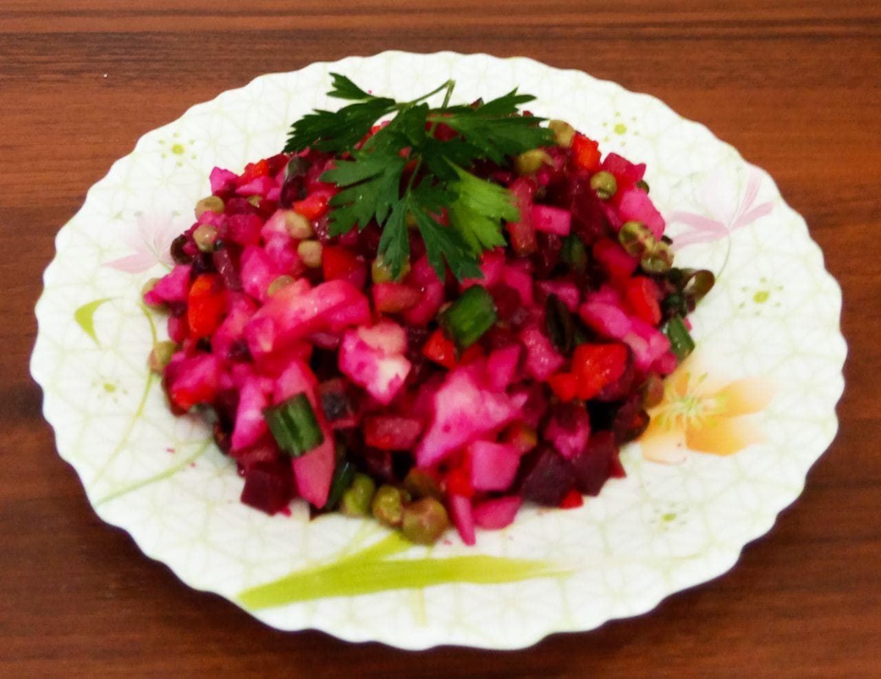 Овощной винегрет, полезно и вкусно