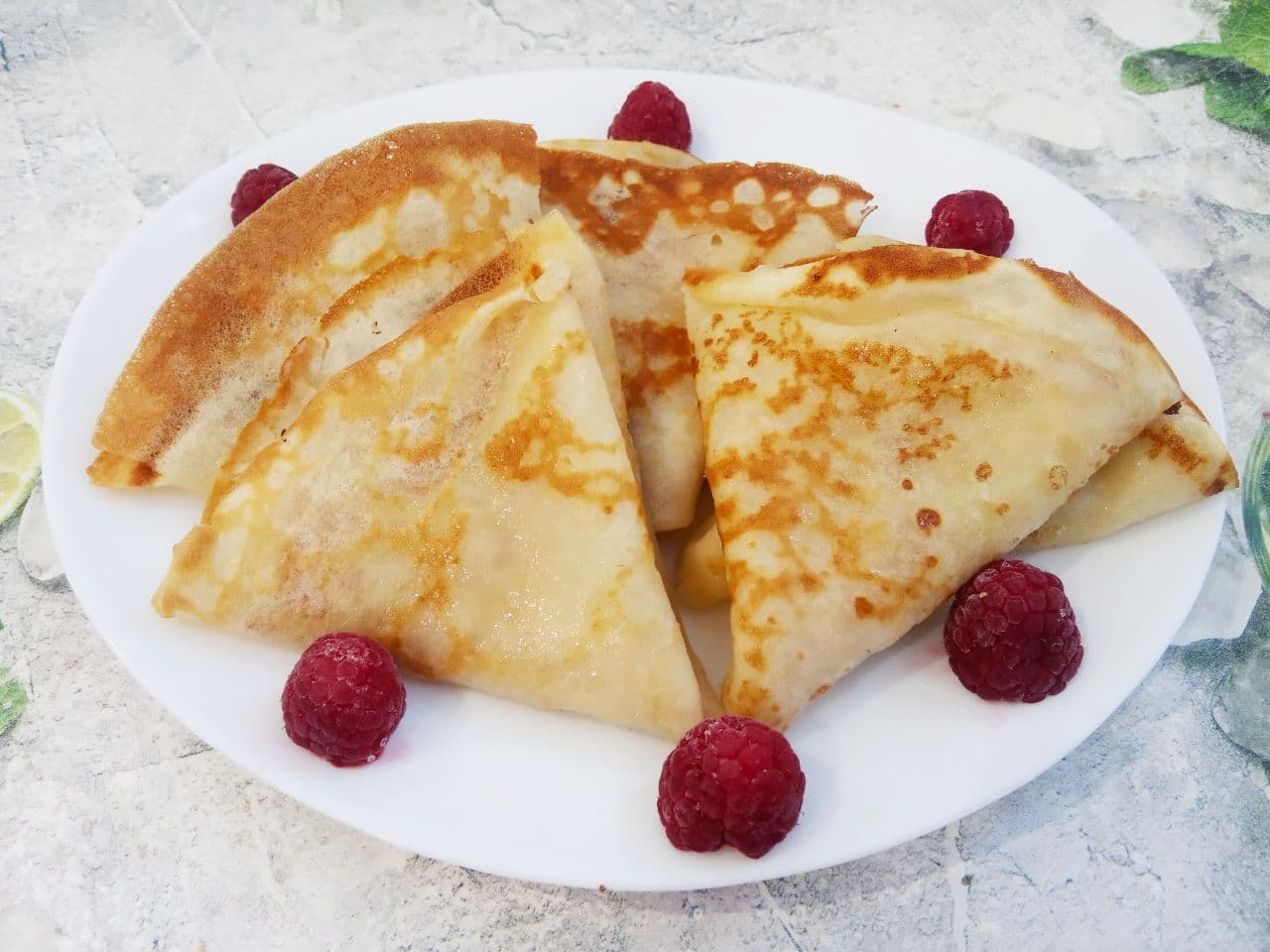 Блины с джемом или сливочным маслом, вкусно и просто
