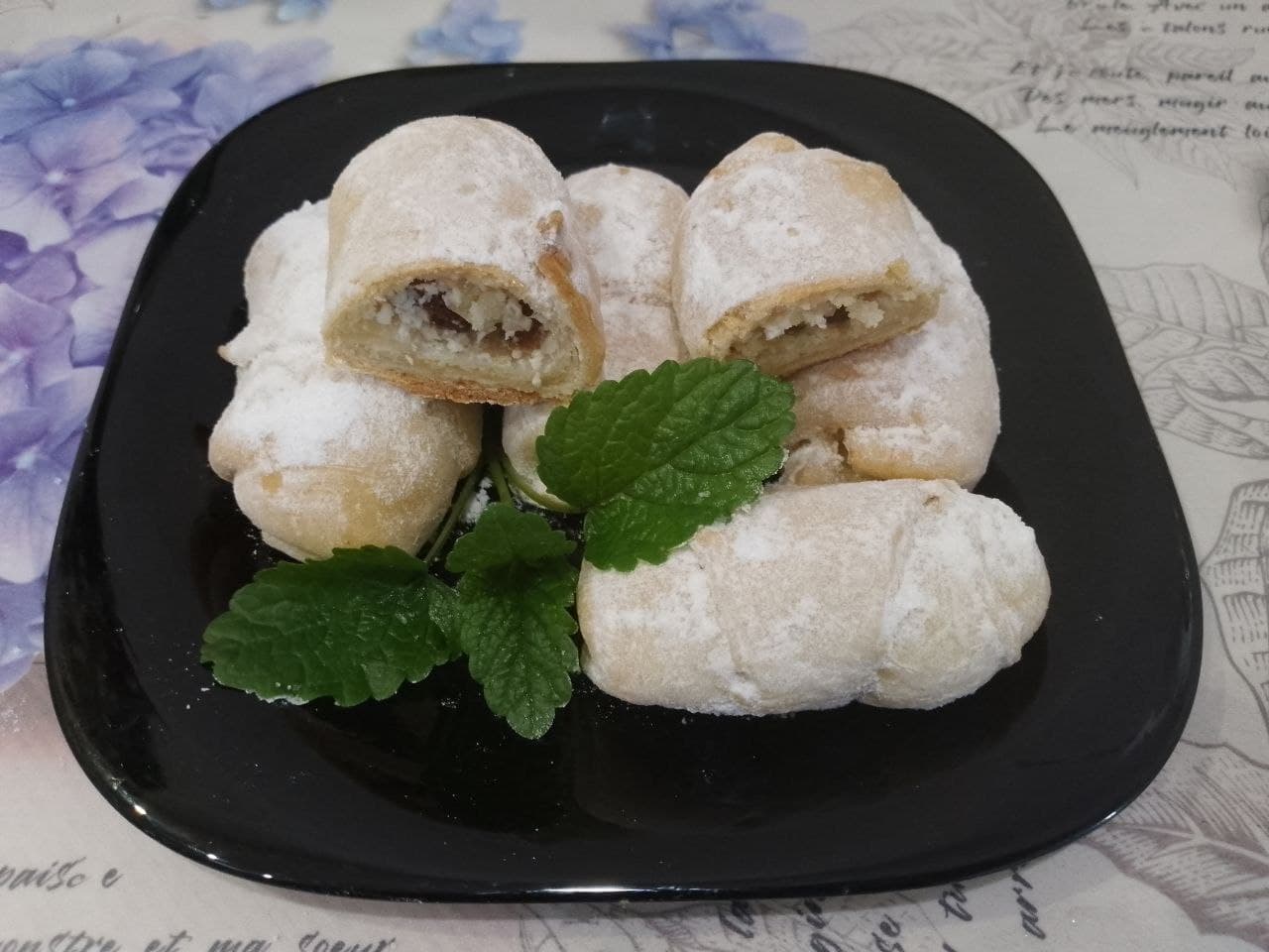 Нежное и воздушное печенье с творожной начинкой