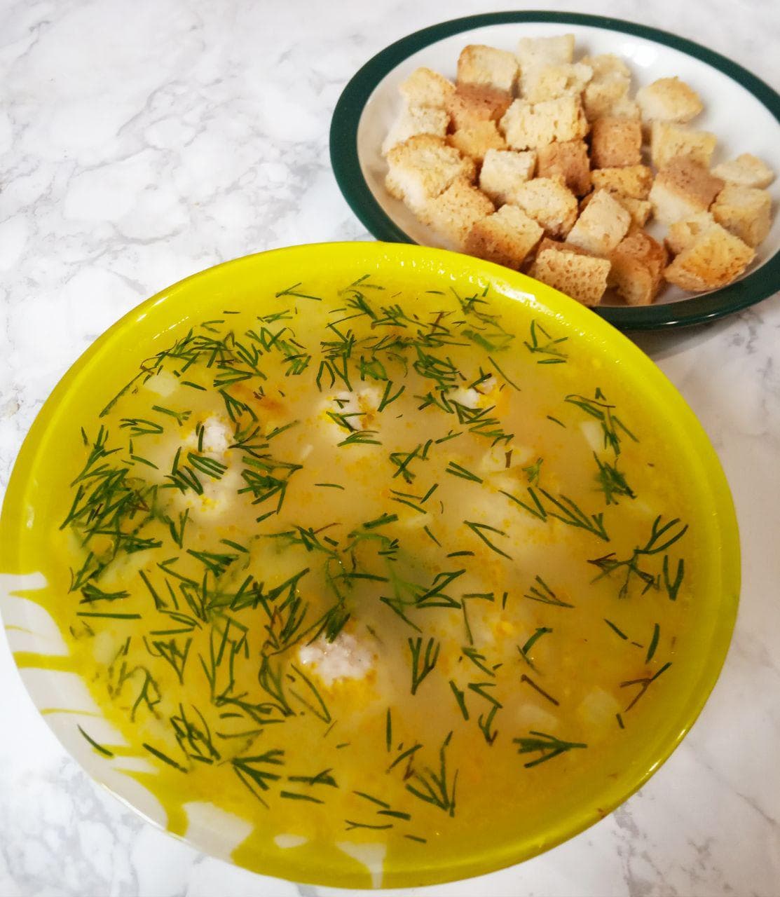 Суп с мясными фрикадельками, просто и вкусно