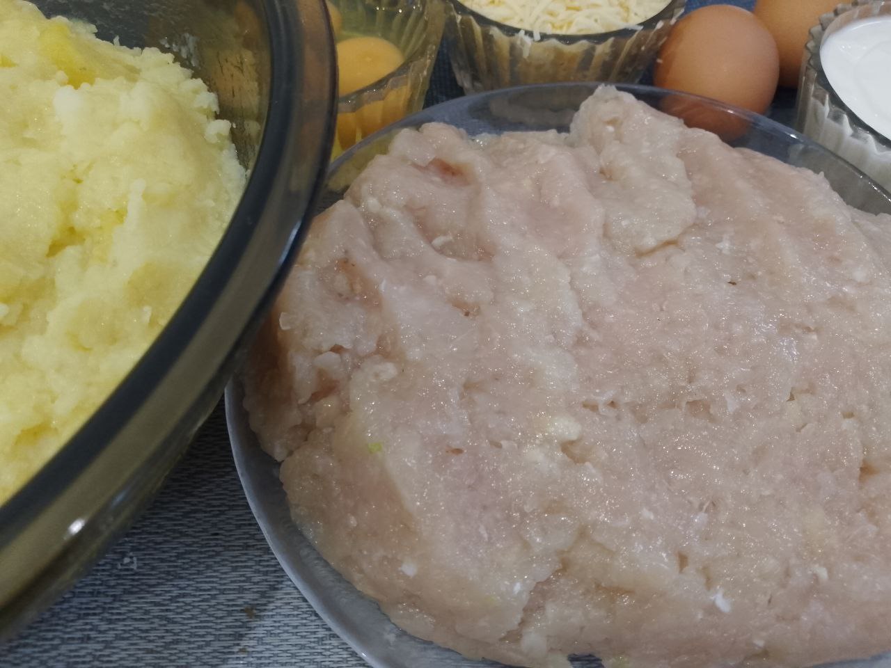 Картофельная запеканка с куриным филе, в духовке