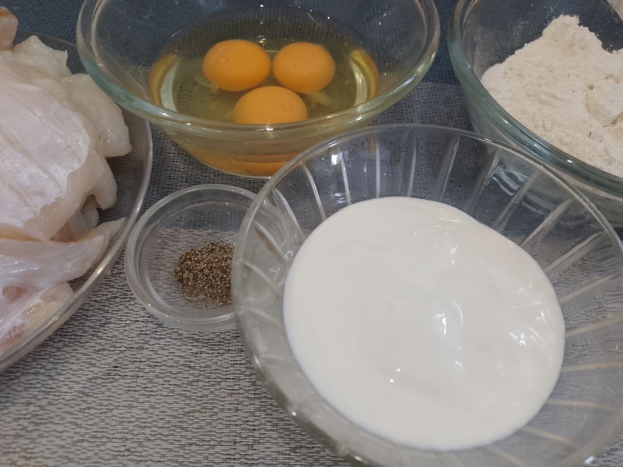 Рыбное филе жареное в сметанном кляре