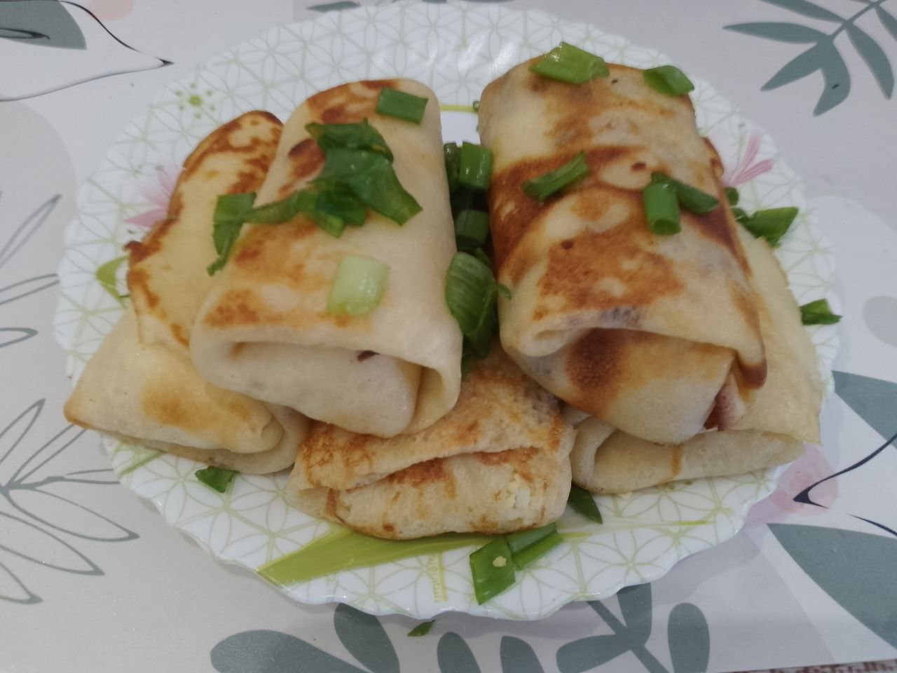 Блины с яичной начинкой, вкусные и сытные