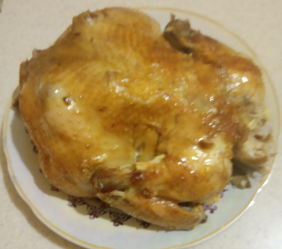 Жареная курочка в духовке