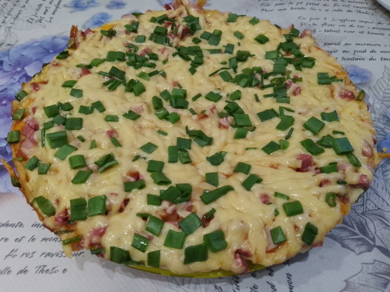 Пицца на сковороде, просто, быстро и вкусно