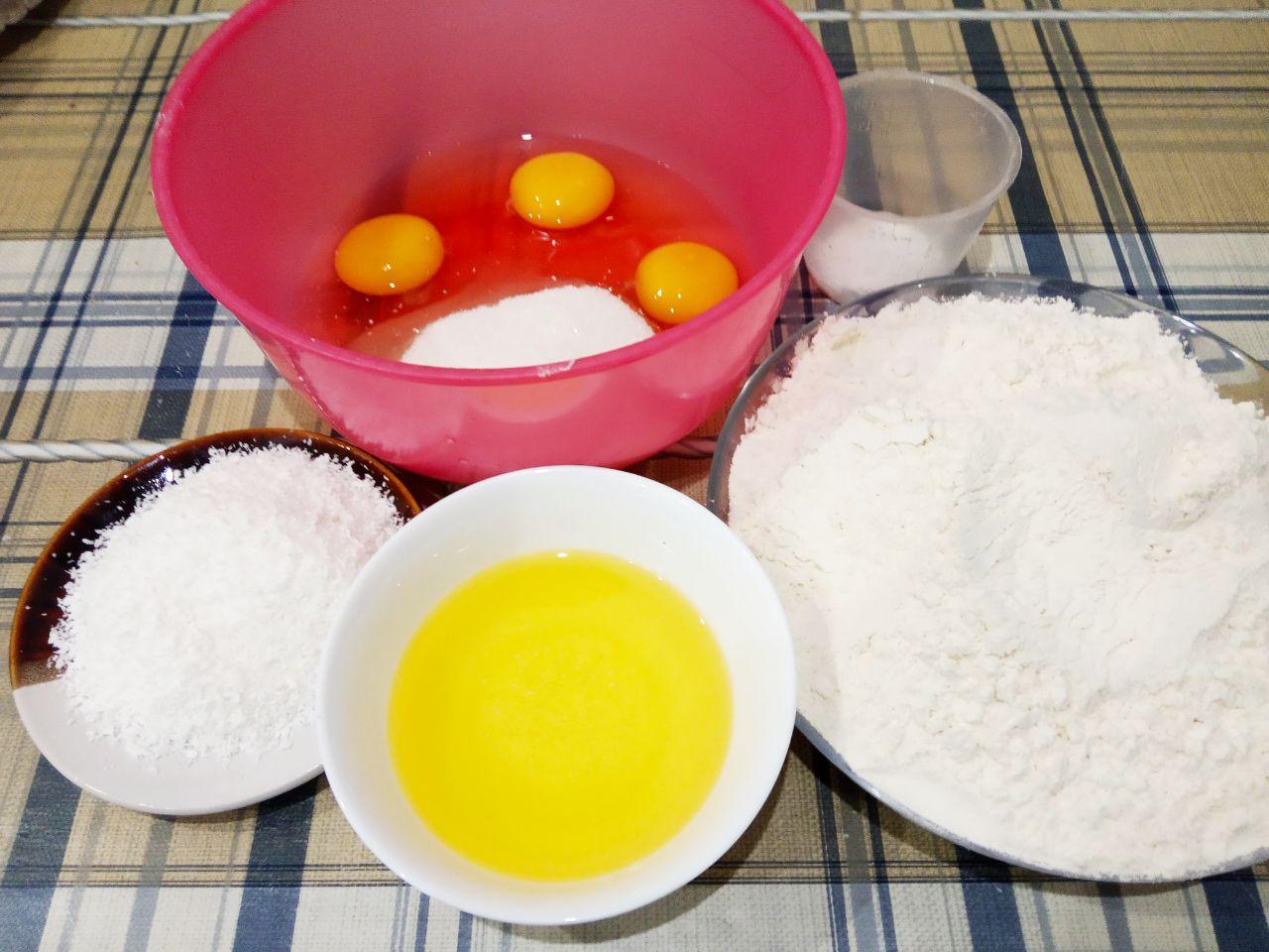 Печенье на растительном масле с кокосовой стружкой