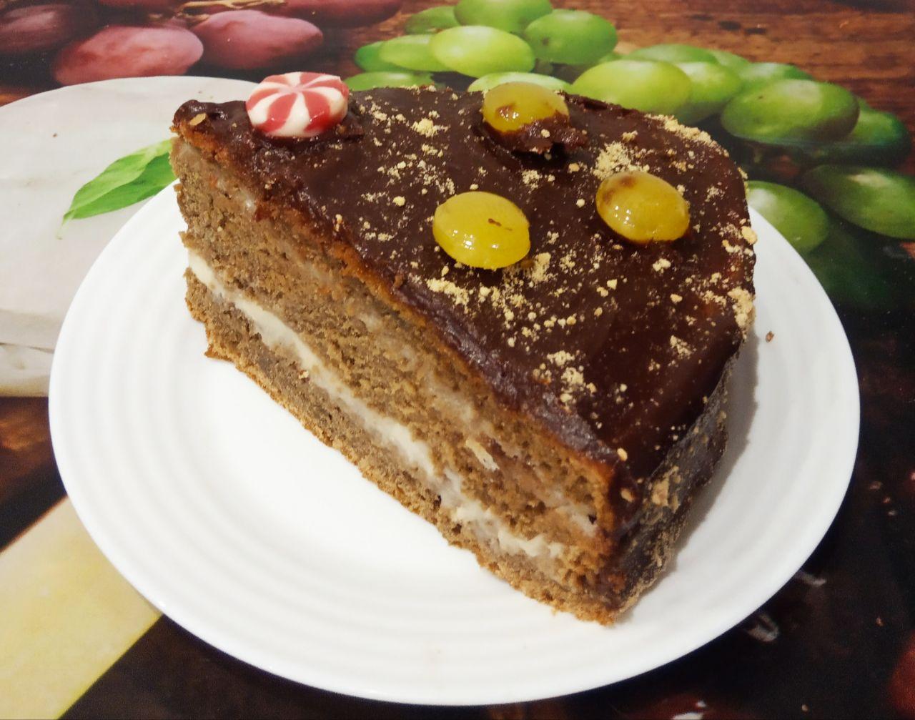 Вкусный и ароматный кофейный торт с заварным сливочным кремом