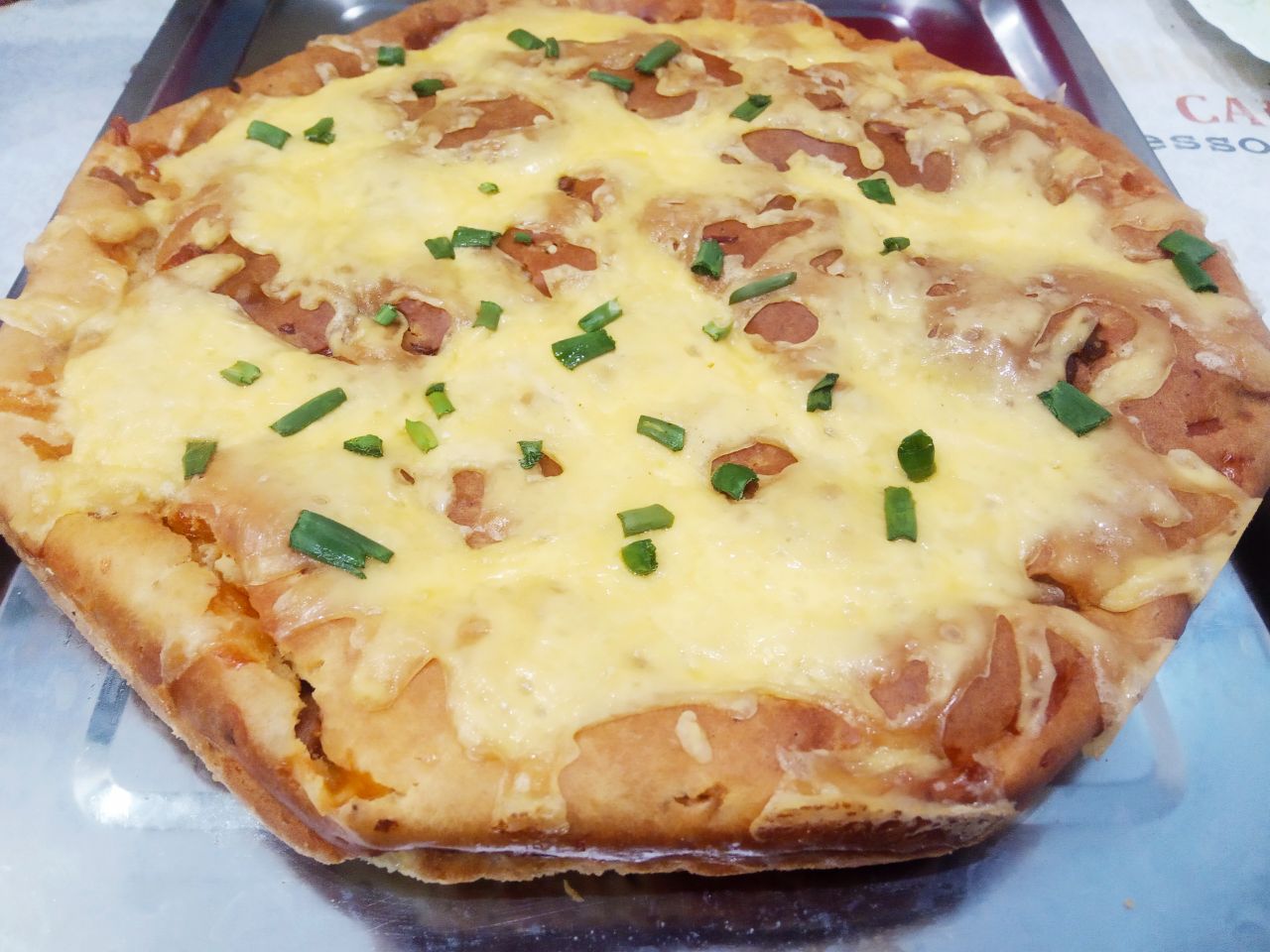 Ленивый пирог на кефире, с мясом и сыром в духовке