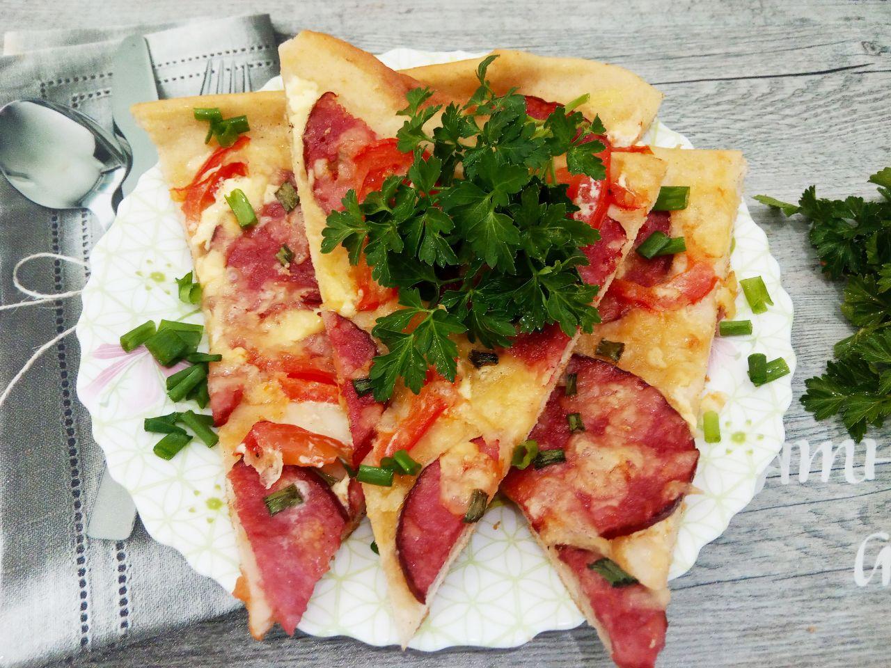 Пицца домашняя, просто, быстро и вкусно