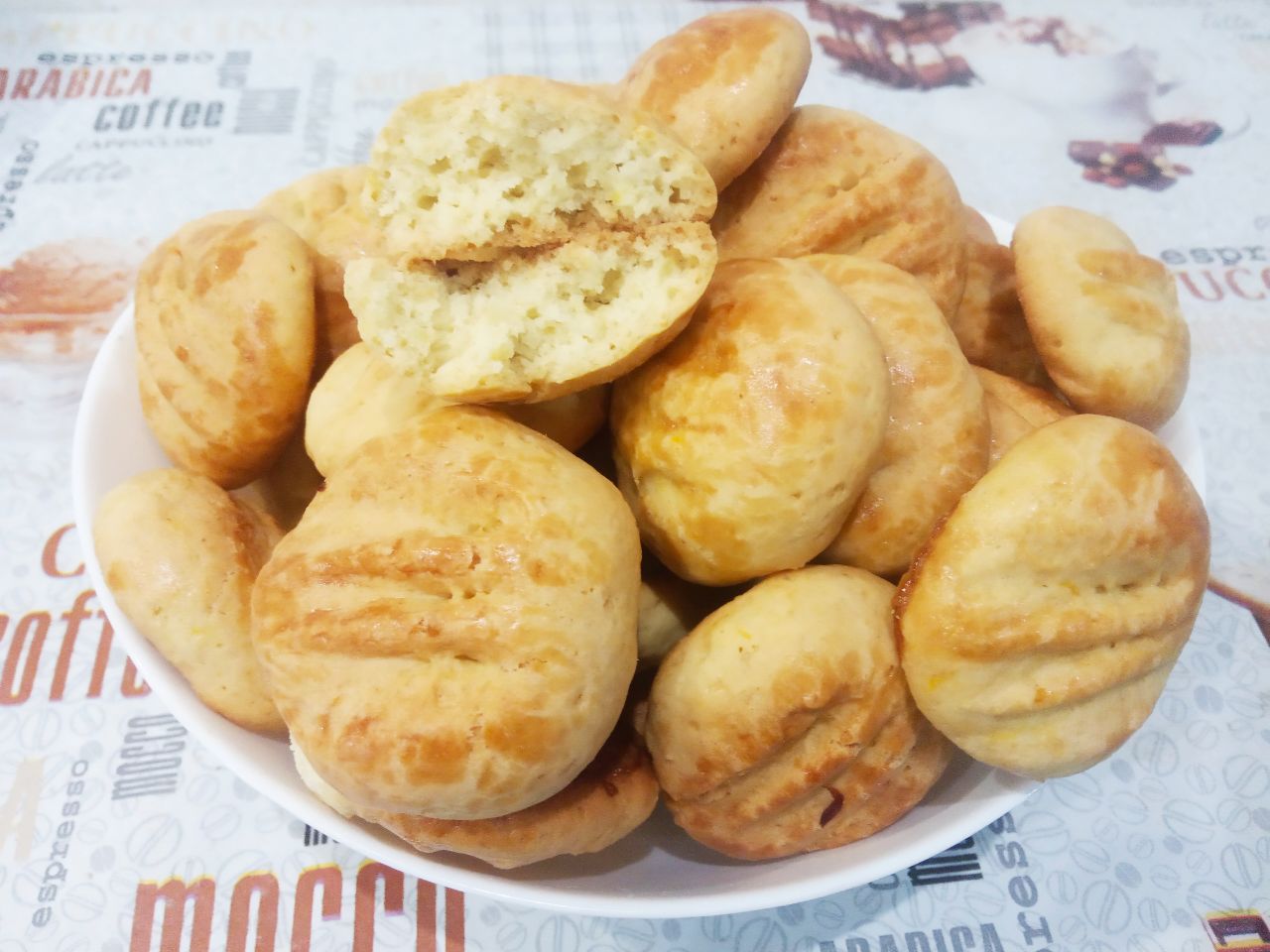 Мандариновое печенье на растительном масле, мягкое и рассыпчатое