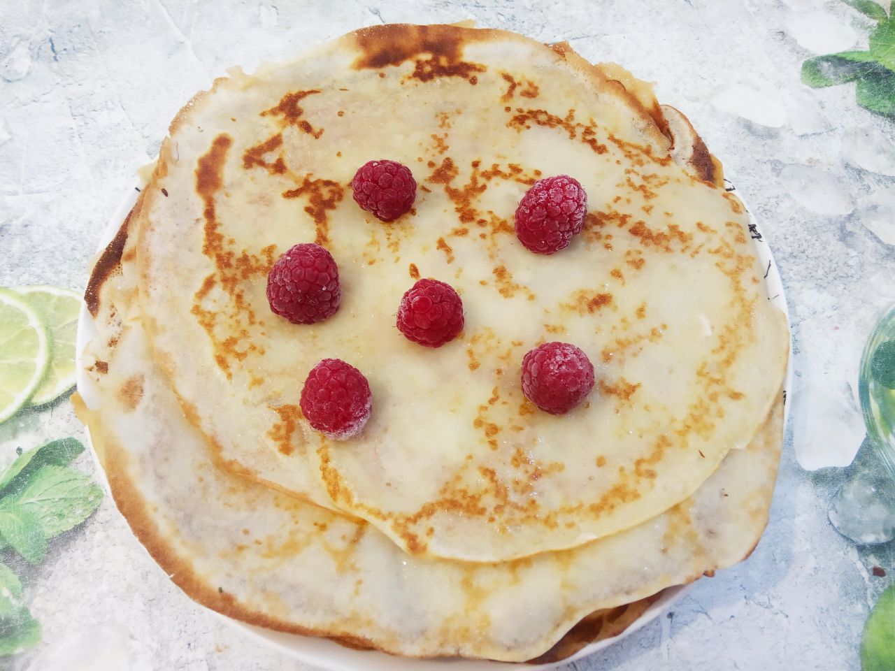 Блины с джемом или сливочным маслом, вкусно и просто