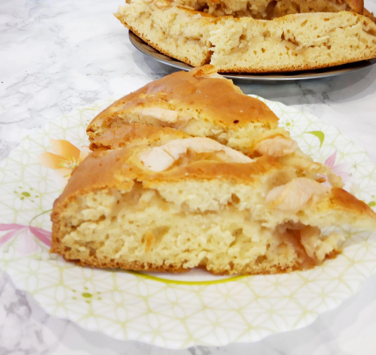 Пирог яблочный, нежный и ароматный