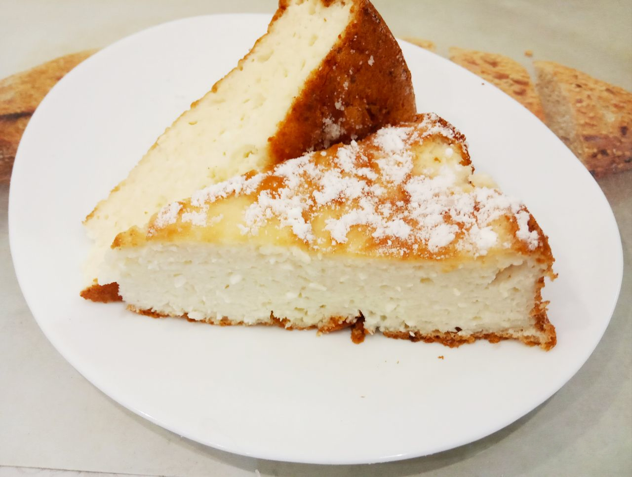 Творожная запеканка на манной крупе и крахмале