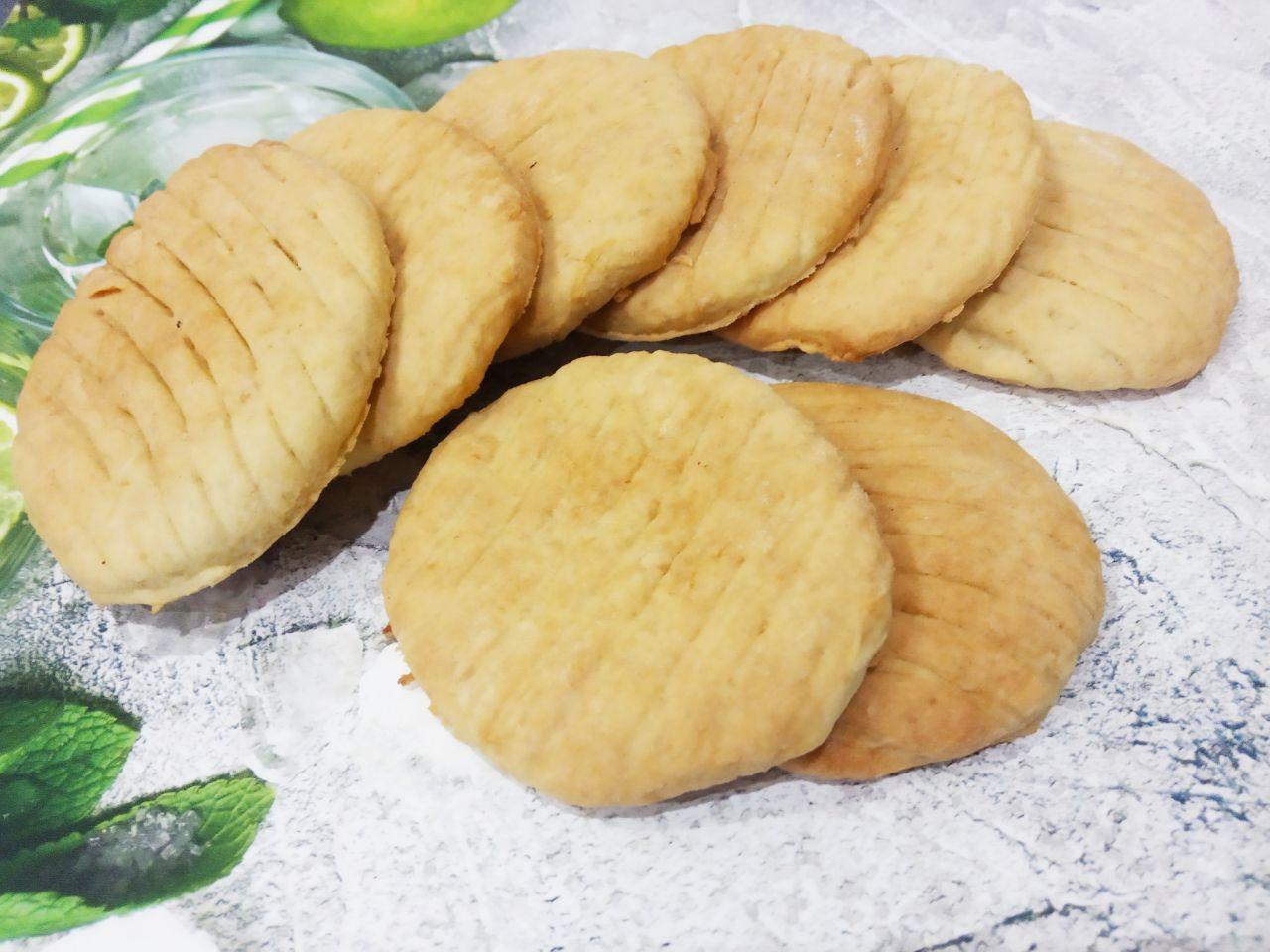 Рассыпчатое мягкое лимонное печенье на молоке