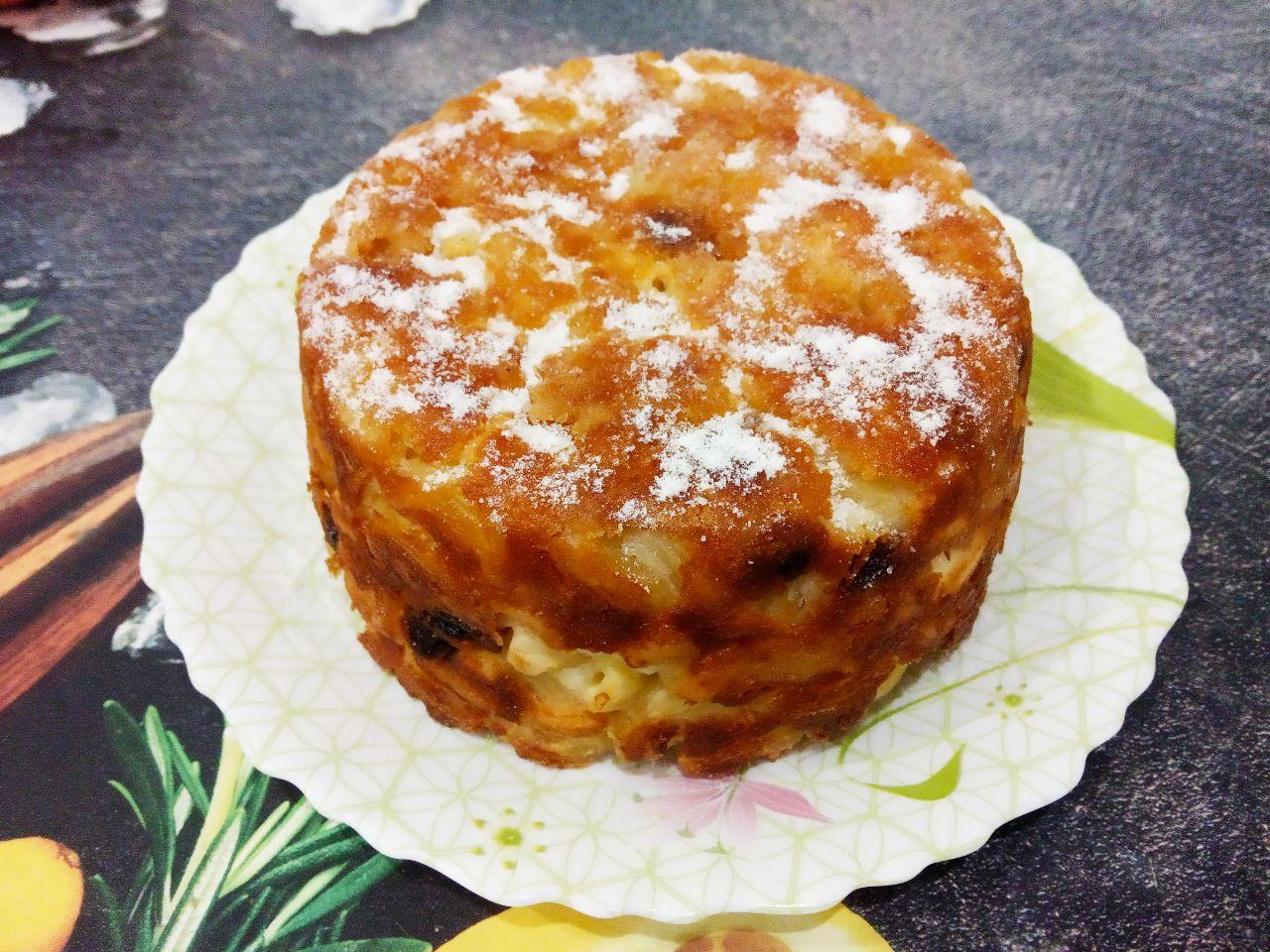 Вкусная запеканка из макарон и творога: Выпекаем запеканку до готовности.