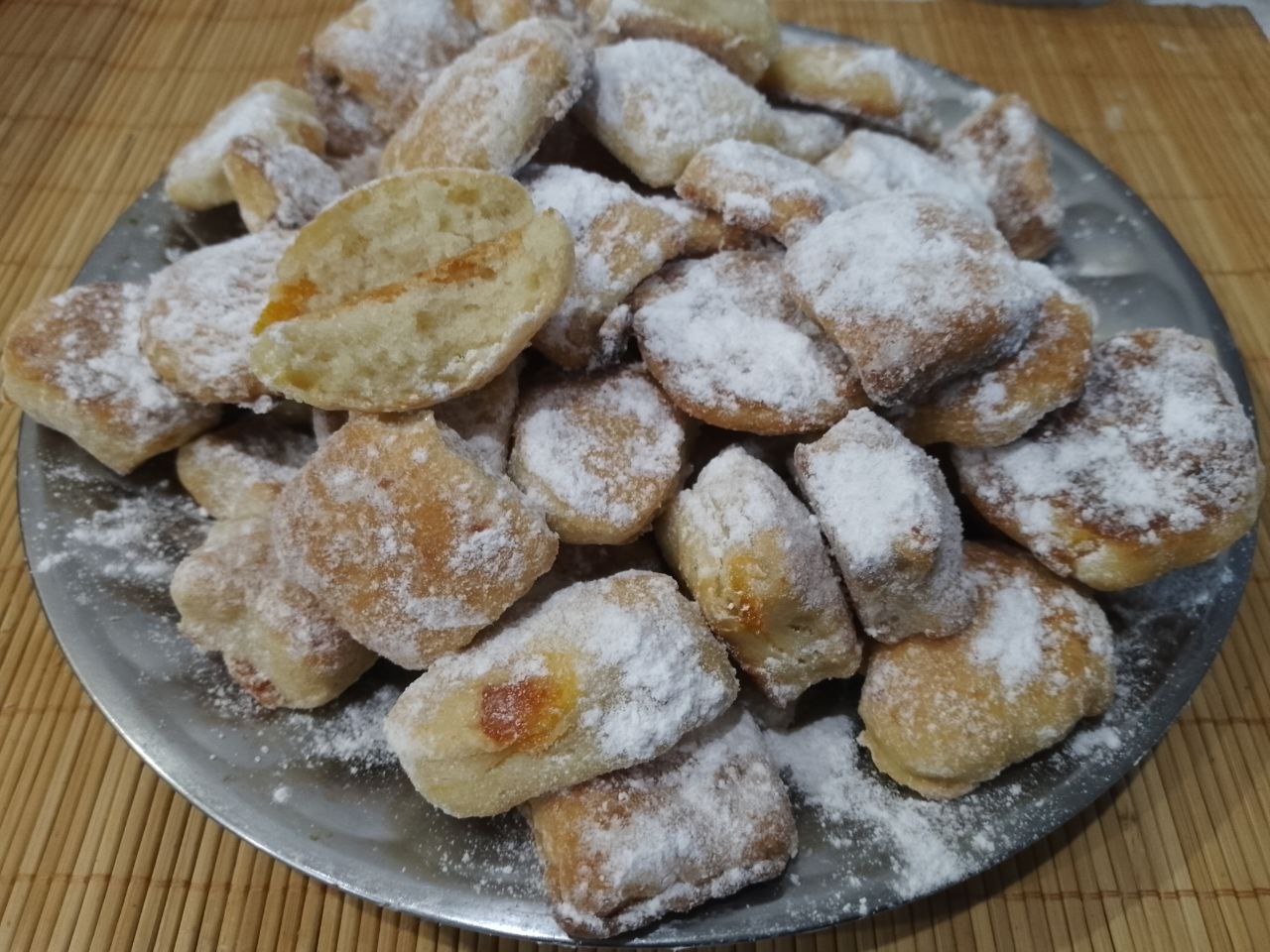 Печенье с добавлением творога и кураги, мягкое и вкусное