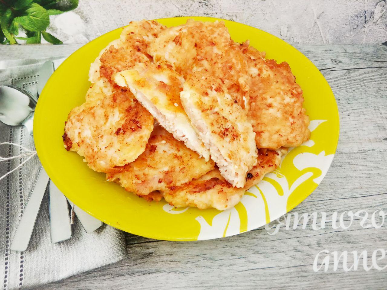 Аппетитная курочка в яично-сырном кляре