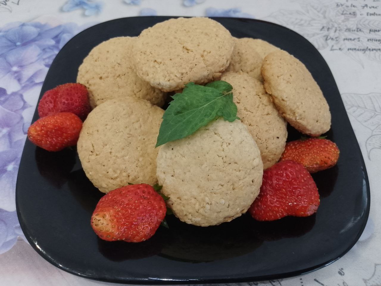 Домашнее овсяное печенье, рассыпчатое и мягкое