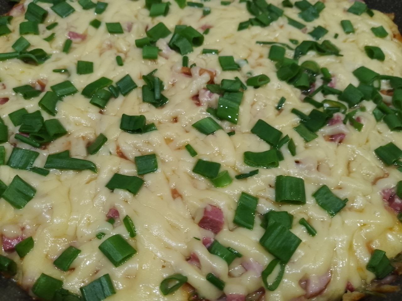 Пицца на сковороде, просто, быстро и вкусно