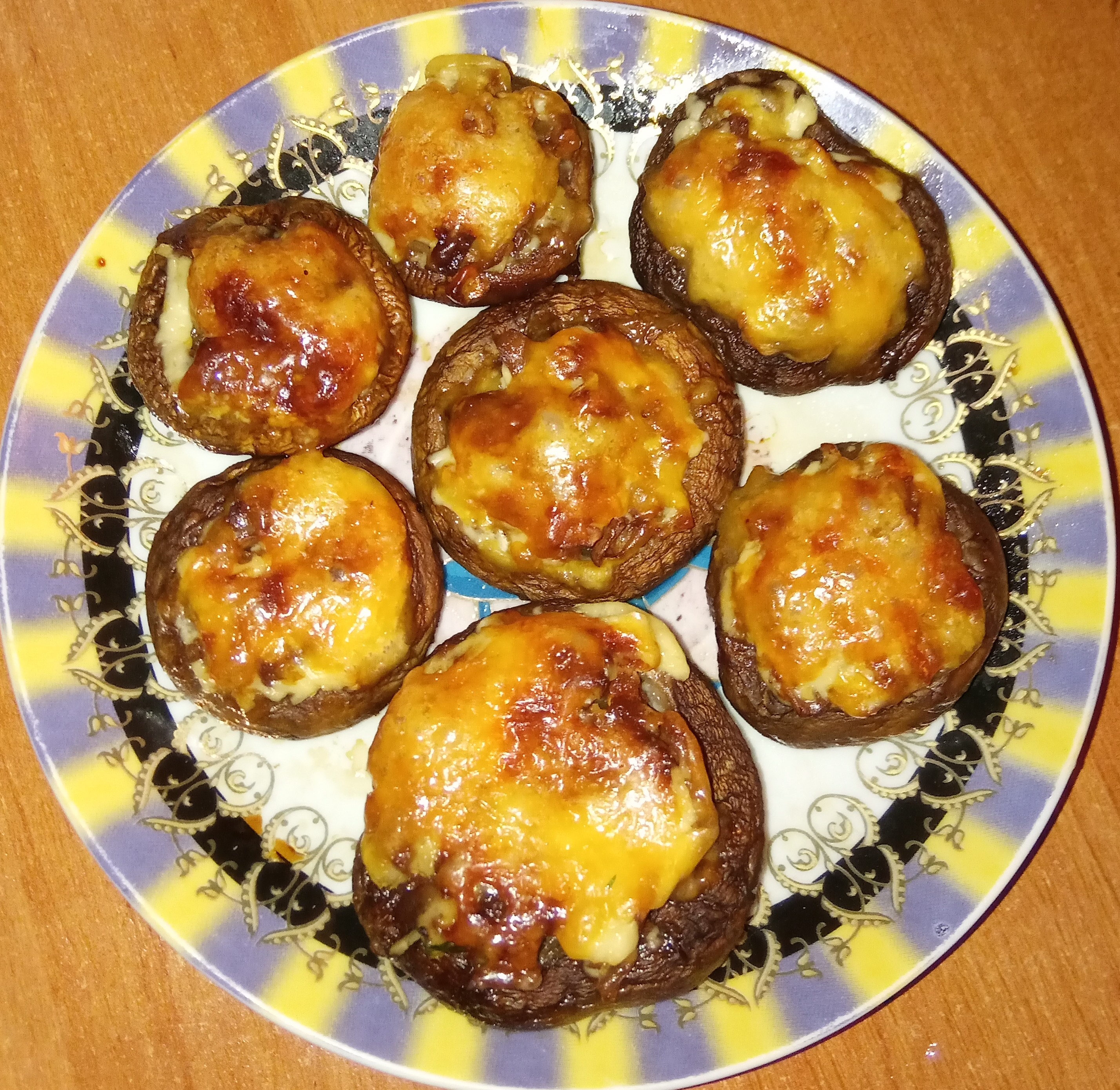 Грибы запеченные с сыром