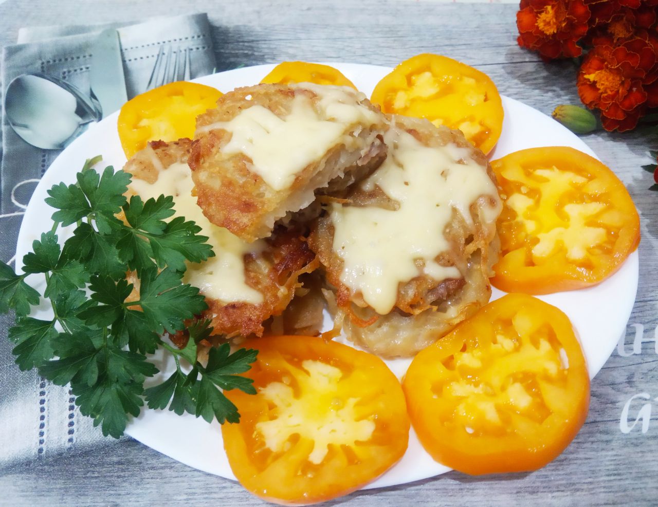 Картофельные колдуны с фаршем и сыром, вкусно и сытно
